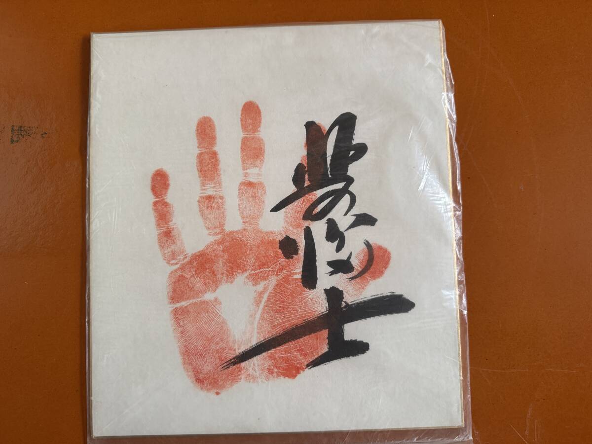 横綱 北の富士 直筆 肉筆 手形 サイン 色紙(相撲)|売買された 横綱 北の富士 直筆 肉筆 手形 サイン 色紙(相撲)|売買された