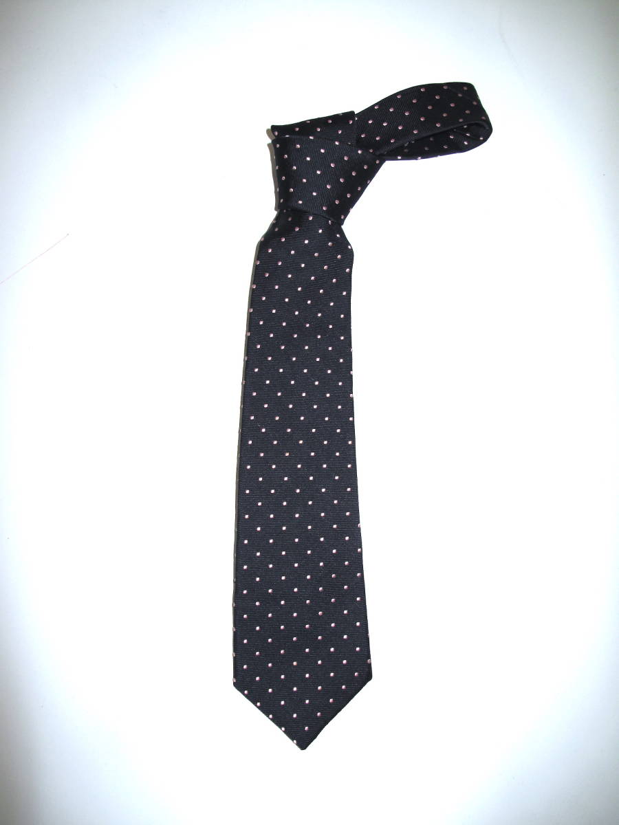 ** прекрасный товар J.PRESS J Press для мальчика галстук формальный темно синий & розовый полька-дот .. входить . "Семь, пять, три" формальный 