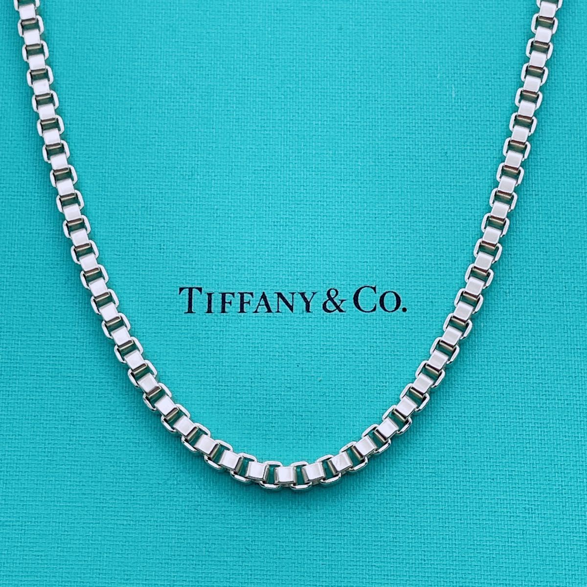 Tiffany & Co ベネチアン チェーン ネックレス シルバー 45cm Tiffany & Co ベネチアン チェーン ネックレス シルバー 45cm