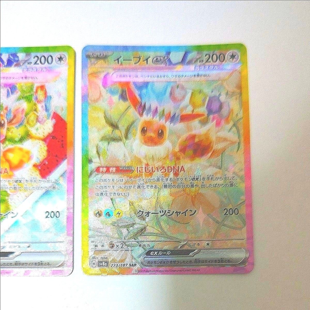 ポケモンカード イーブィex SAR 絵柄違い2枚セット テラスタル ポケモンカード イーブィex SAR 絵柄違い2枚セット テラスタル