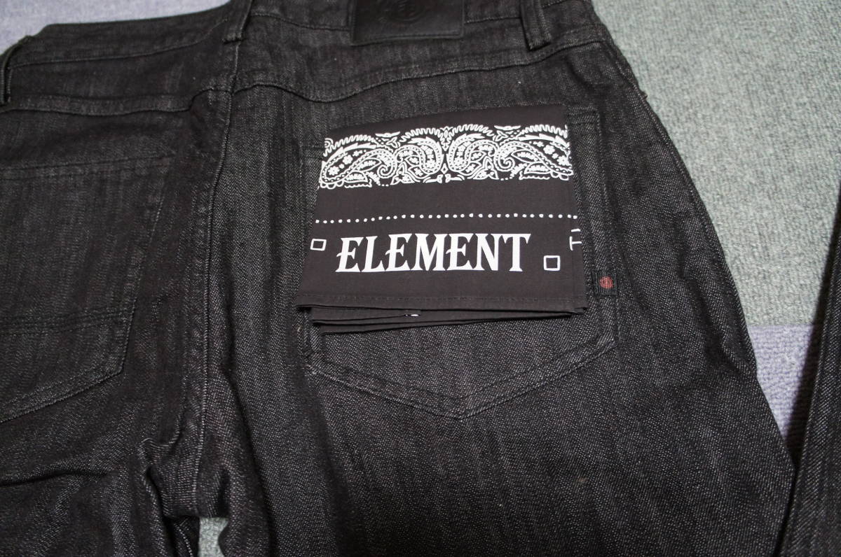  ограничение новый товар полцены и меньше Element ELEMENT черный Denim индиго non woshu брюки G хлеб постоянный конический 