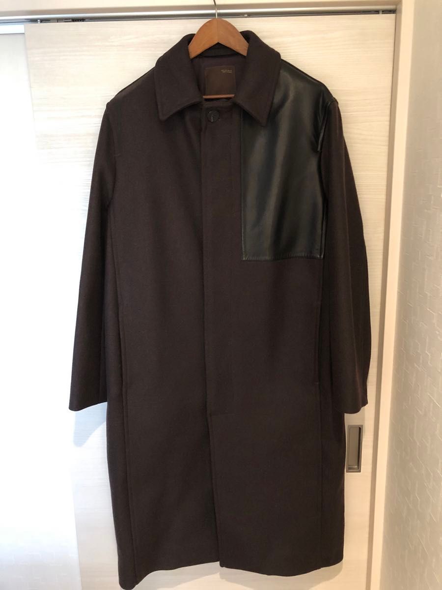 ZARA studio nicholson パッチ レザー コート Lサイズ ZARA studio nicholson パッチ レザー コート Lサイズ