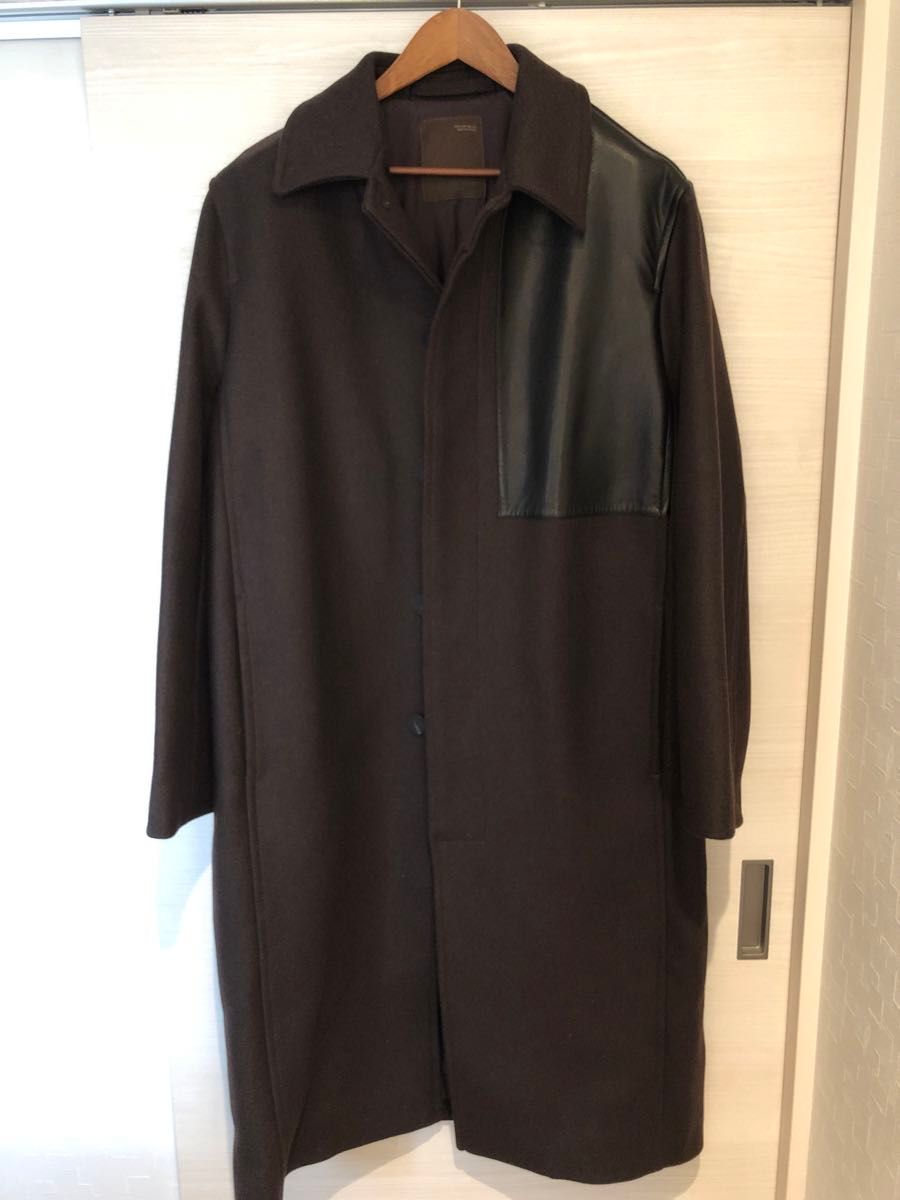 ZARA studio nicholson パッチ レザー コート Lサイズ ZARA studio nicholson パッチ レザー コート Lサイズ