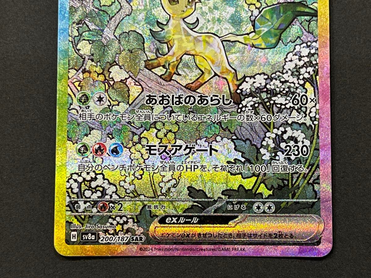 未使用】ポケモンカード テラスタルフェスex リーフィアex SAR 未使用】ポケモンカード テラスタルフェスex リーフィアex SAR