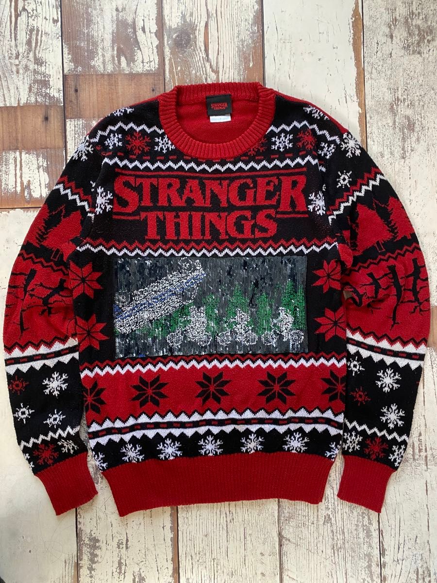 ストレンジャーシングス stranger things ニット セーター ストレンジャーシングス stranger things ニット セーター
