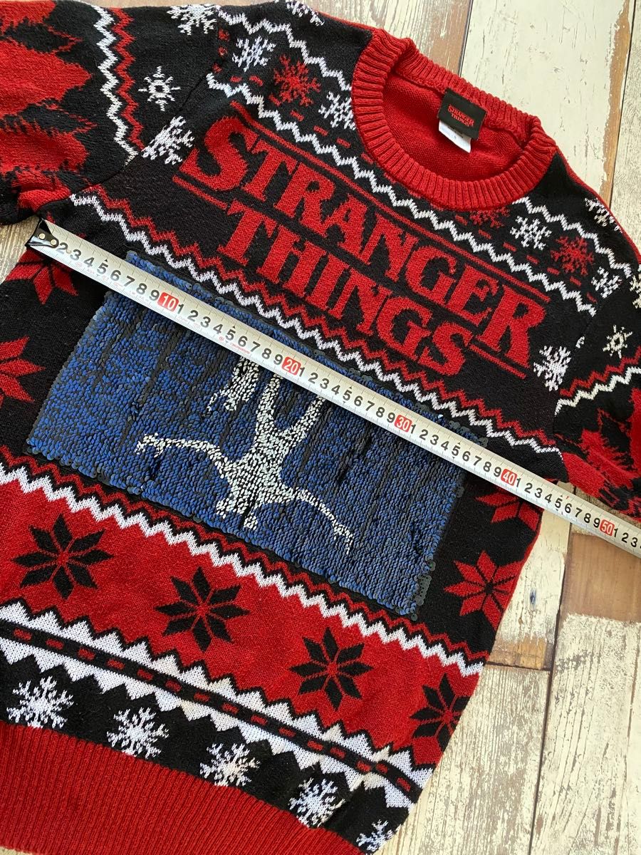 ストレンジャーシングス stranger things ニット セーター ストレンジャーシングス stranger things ニット セーター