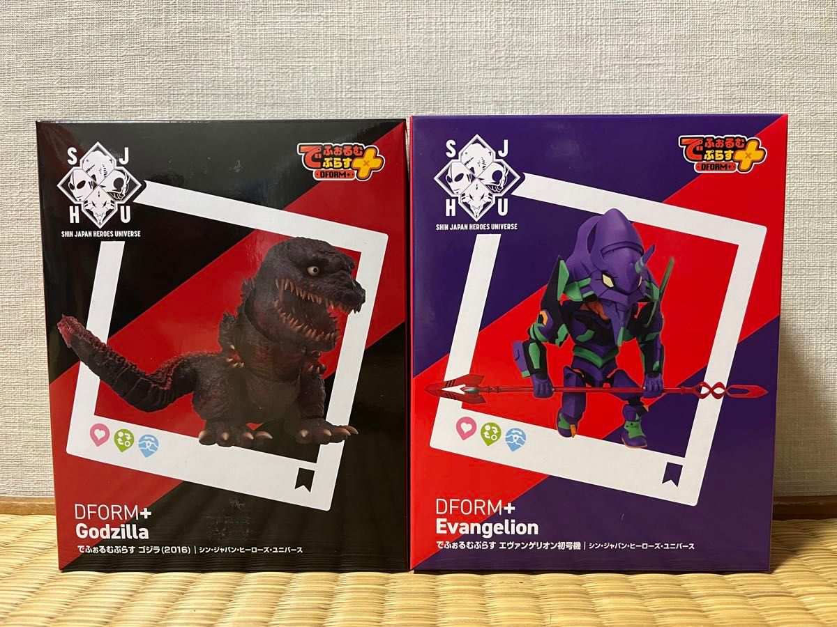 ラウンドワン限定】でふぉるむぷらす ゴジラ エヴァンゲリオン 2 ラウンドワン限定】でふぉるむぷらす ゴジラ エヴァンゲリオン 2