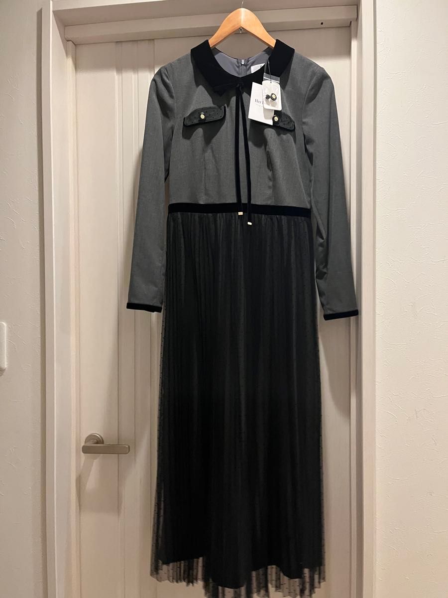 ハーリップトゥ完売新作Garnier Pleated Dress新品未使用タグ ハーリップトゥ完売新作Garnier Pleated Dress新品未使用タグ
