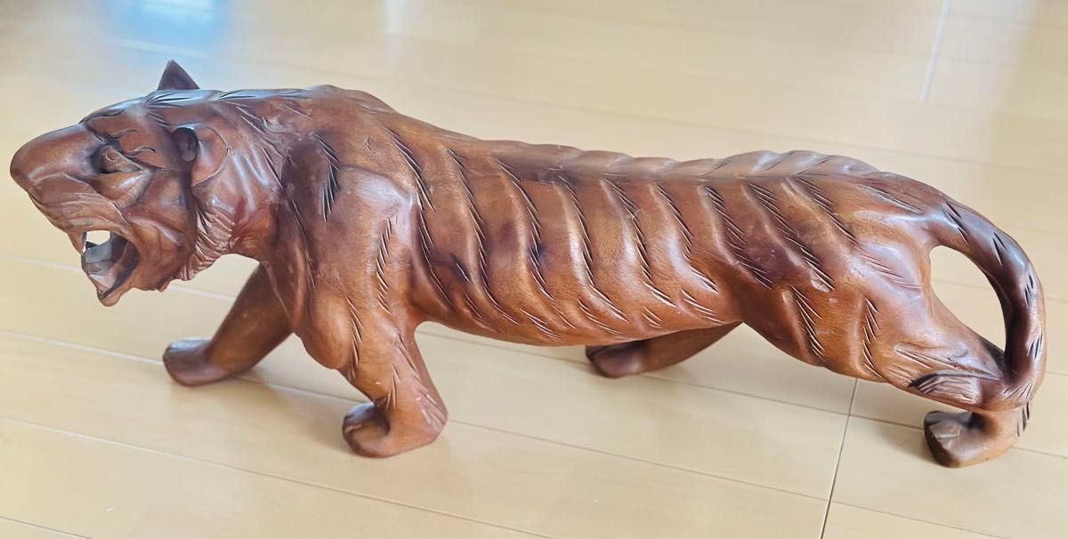 美品大型 虎 木彫り 長さ約60 Cm高さ約28 Cm置き物 彫刻|Yahoo 美品大型 虎 木彫り 長さ約60 Cm高さ約28 Cm置き物 彫刻|Yahoo