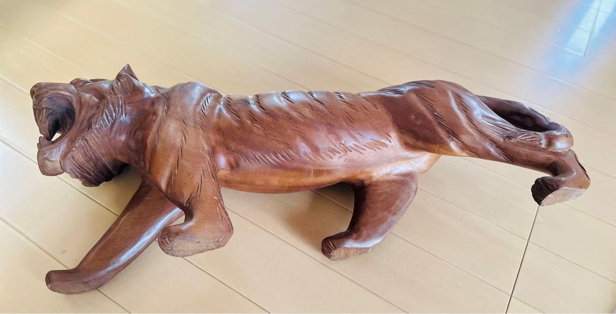 美品大型 虎 木彫り 長さ約60 Cm高さ約28 Cm置き物 彫刻|Yahoo 美品大型 虎 木彫り 長さ約60 Cm高さ約28 Cm置き物 彫刻|Yahoo