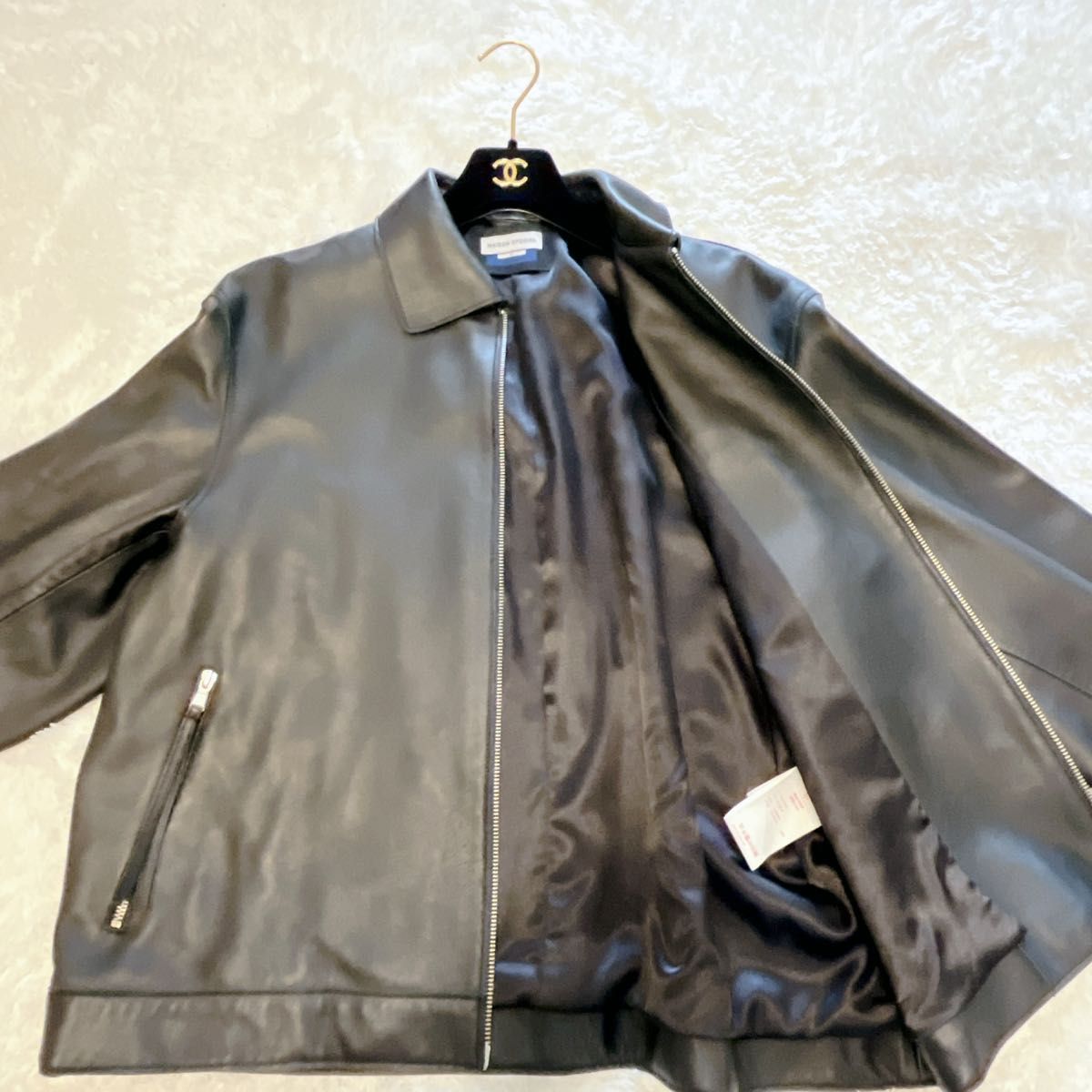 未使用級 メゾンスペシャル レザージャケット シングル 未使用級 メゾンスペシャル レザージャケット シングル
