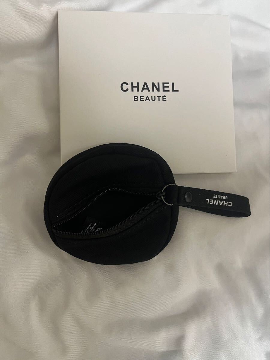 Chanel ノベルティポーチミニポーチ小銭入れブラック 箱付き Chanel ノベルティポーチミニポーチ小銭入れブラック 箱付き