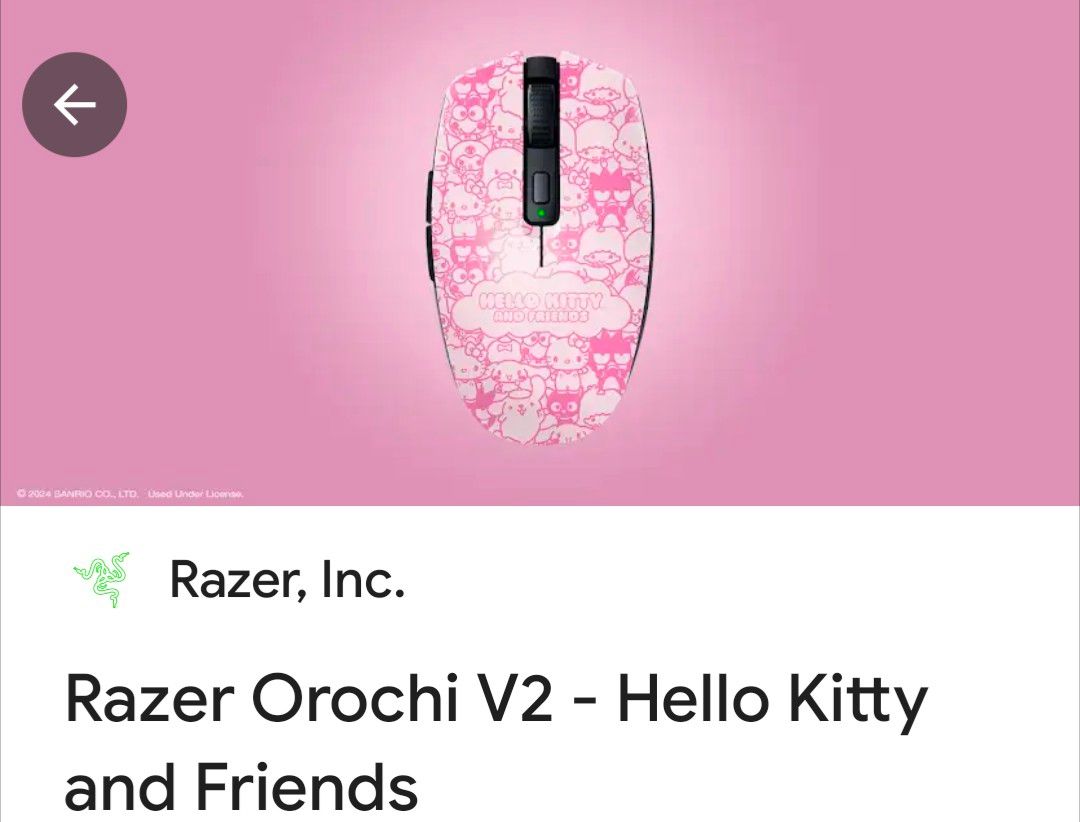 Razer Orochi V2 - Hello Kitty and Friends Edition マウス Razer Orochi V2 - Hello Kitty and Friends Edition マウス