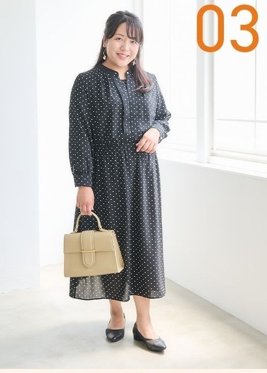 新品タグ付き未使用 LL ひなスタイル Hina ドット柄ワンピース 新品タグ付き未使用 LL ひなスタイル Hina ドット柄ワンピース