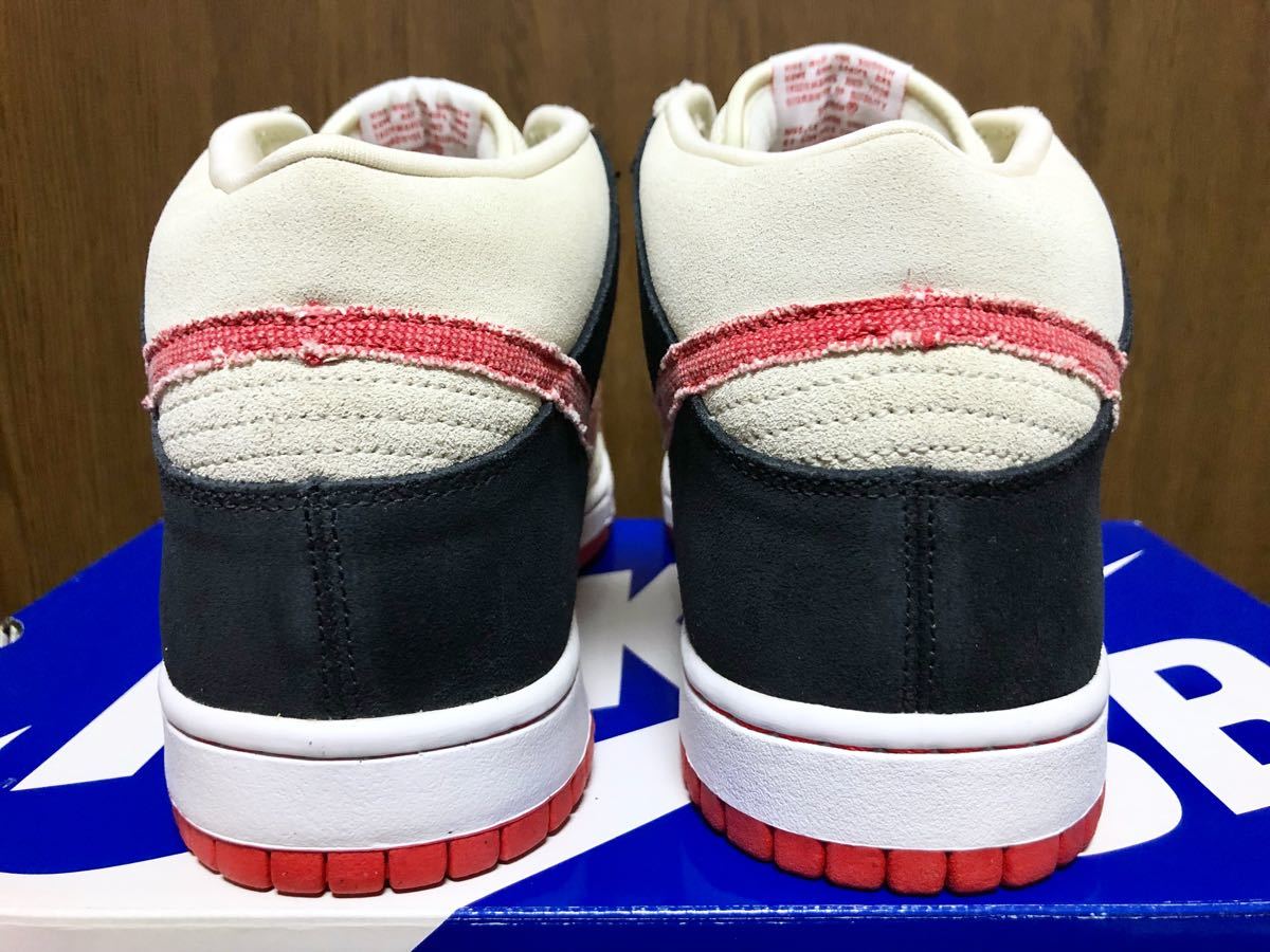 10年製 NIKE DUNK MID PRO SB STREET FIGHTER PACK RYU ナイキ ダンク ストリートファイター リュウ【314383-200】セイル ベージュ US10.5_画像3