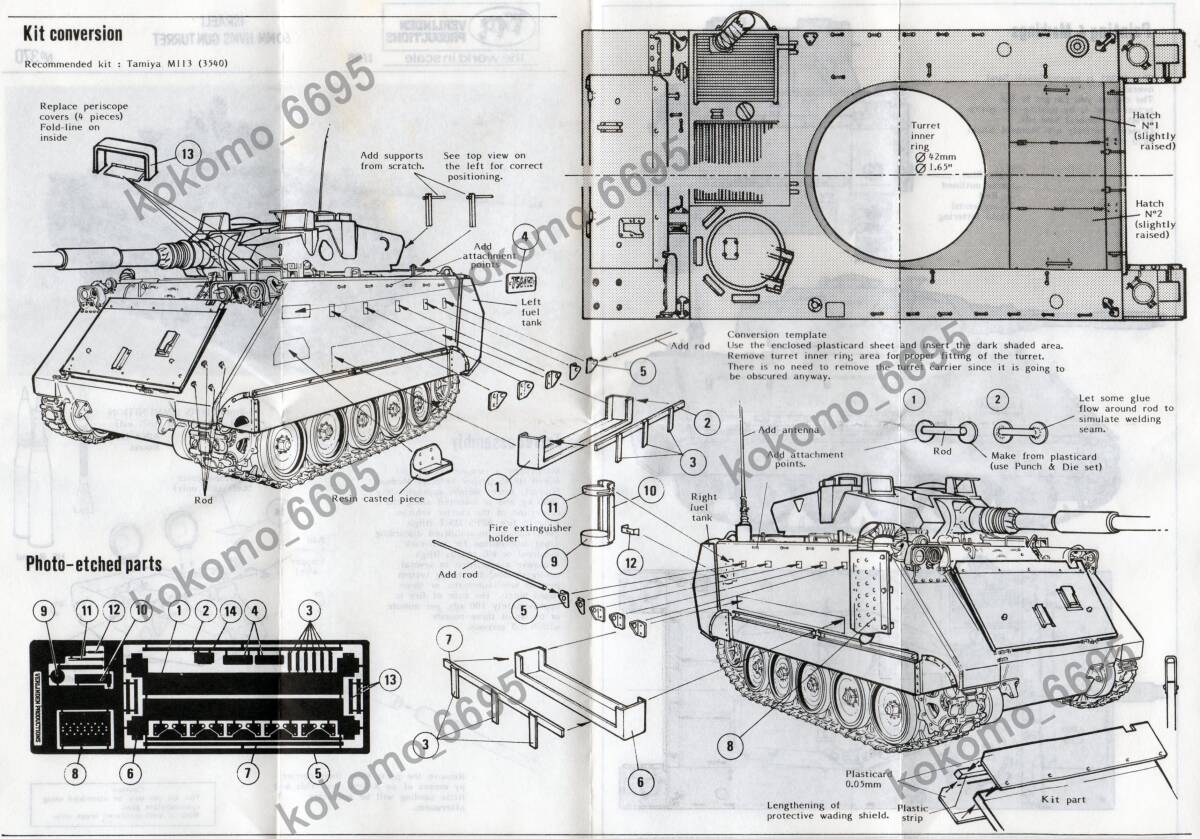 * нераспечатанный товар!! балка Lynn tenM113 60mm высокая скорость .../60MM HVMS GUN TURRET 1/35 стул la L 