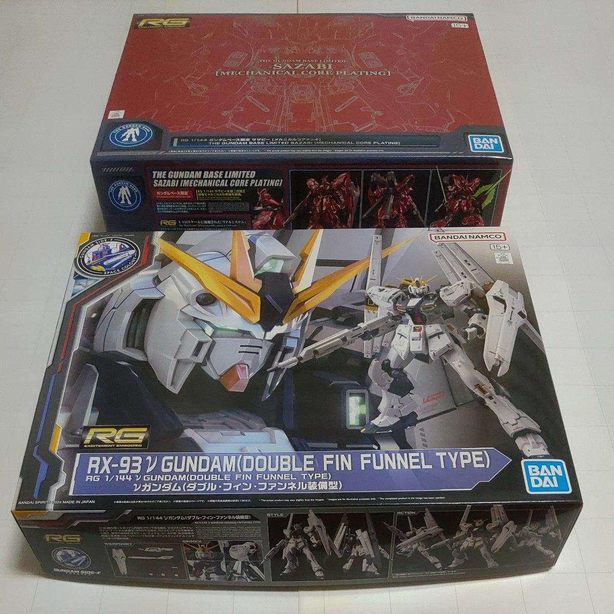 RGサザビー メカニカルコアメッキ RGニューガンダム ダブル RGサザビー メカニカルコアメッキ RGニューガンダム ダブル