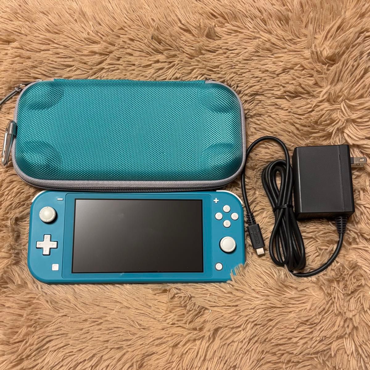Nintendo Switch Lite ターコイズ 箱無し 充電器あり Nintendo Switch Lite てる ターコイズ 箱無し 充電器無し