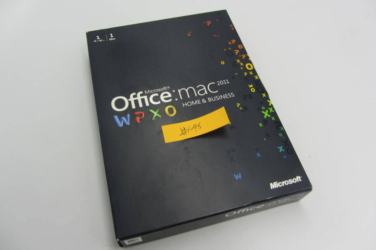 送料無料/格安#1045 Office mac 2011 Home & Business 1ユーザー 1mac for mac macintosh ワード エクセル パワーポイント ライセンス付き_画像1