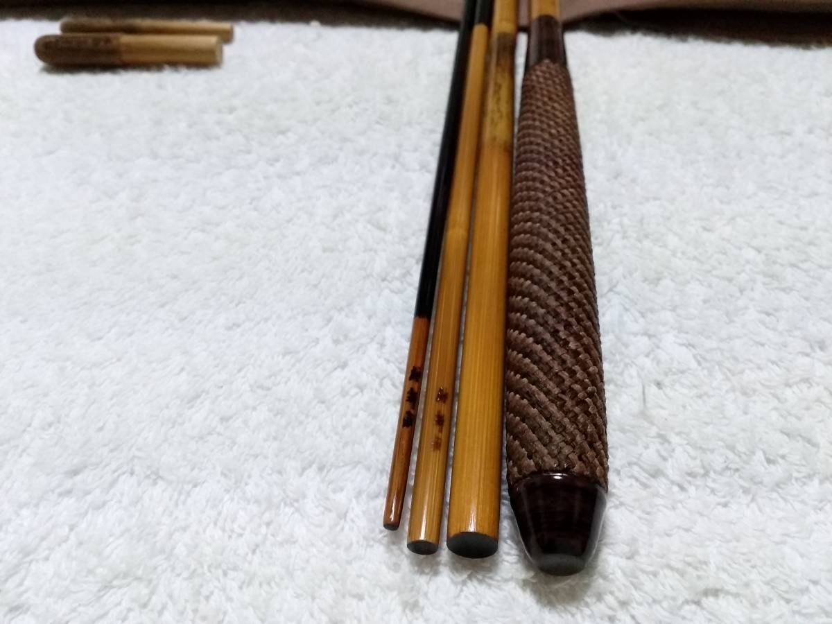 肌触りがいい 紀州竹竿 源竿師 超美品です。 13尺 名匠 ヘラブナ竿