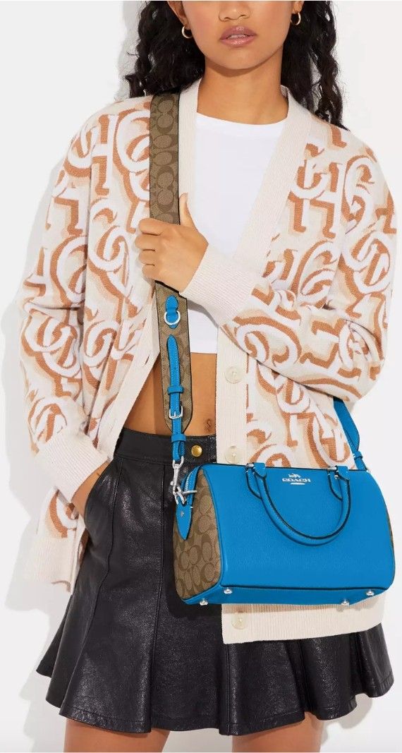 最終SALE!!【新品未使用】 COACH コーチ ローアン サンチェル シグネチャー キャンバス 2way ハンドバッグ