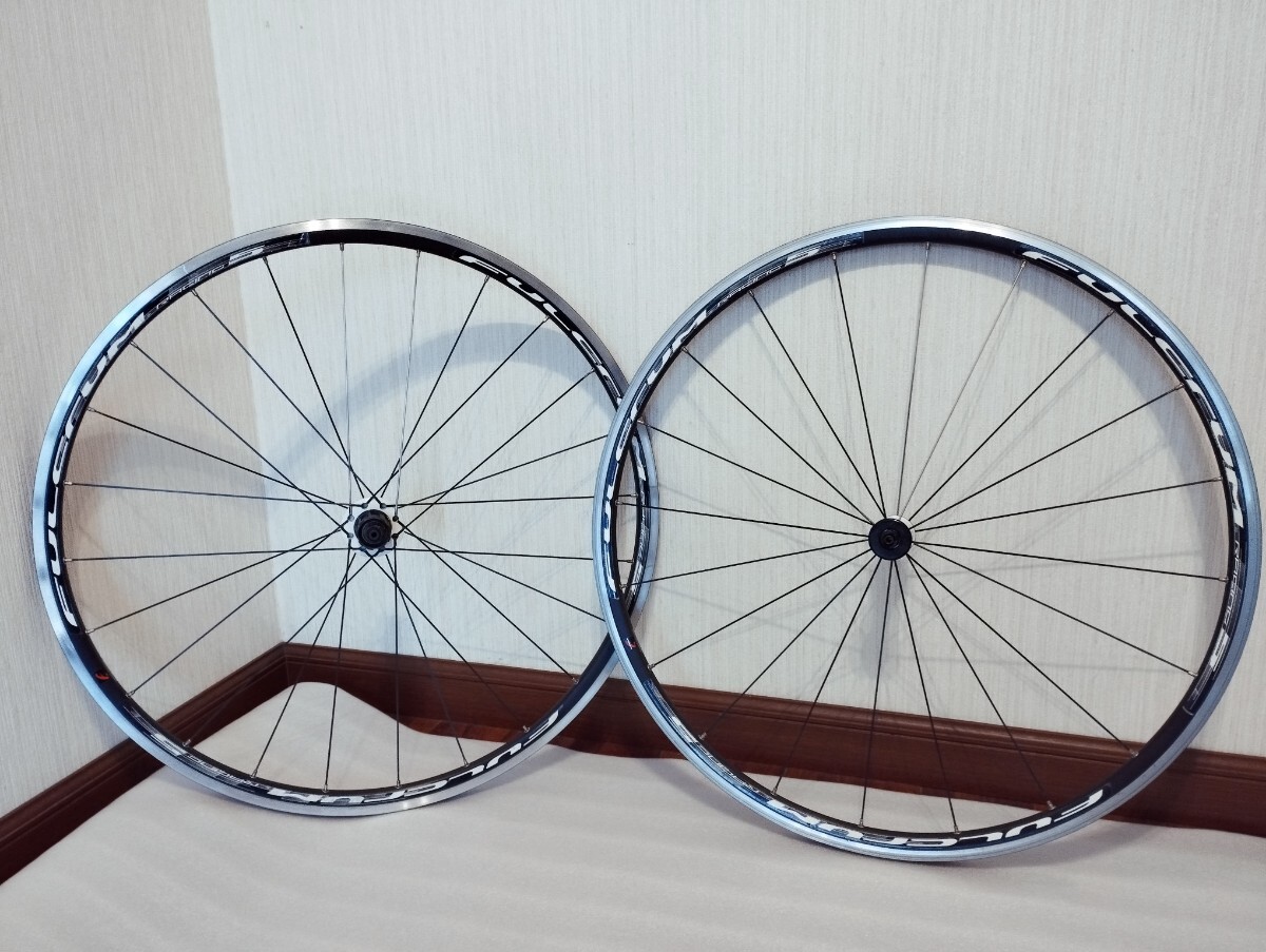 クーポン対応値下げ【着払い】希少 白ハブ FULCRUM フルクラム レーシング5 racing5 前後セット クリンチャー ETRTO 622×15C シマノフリー