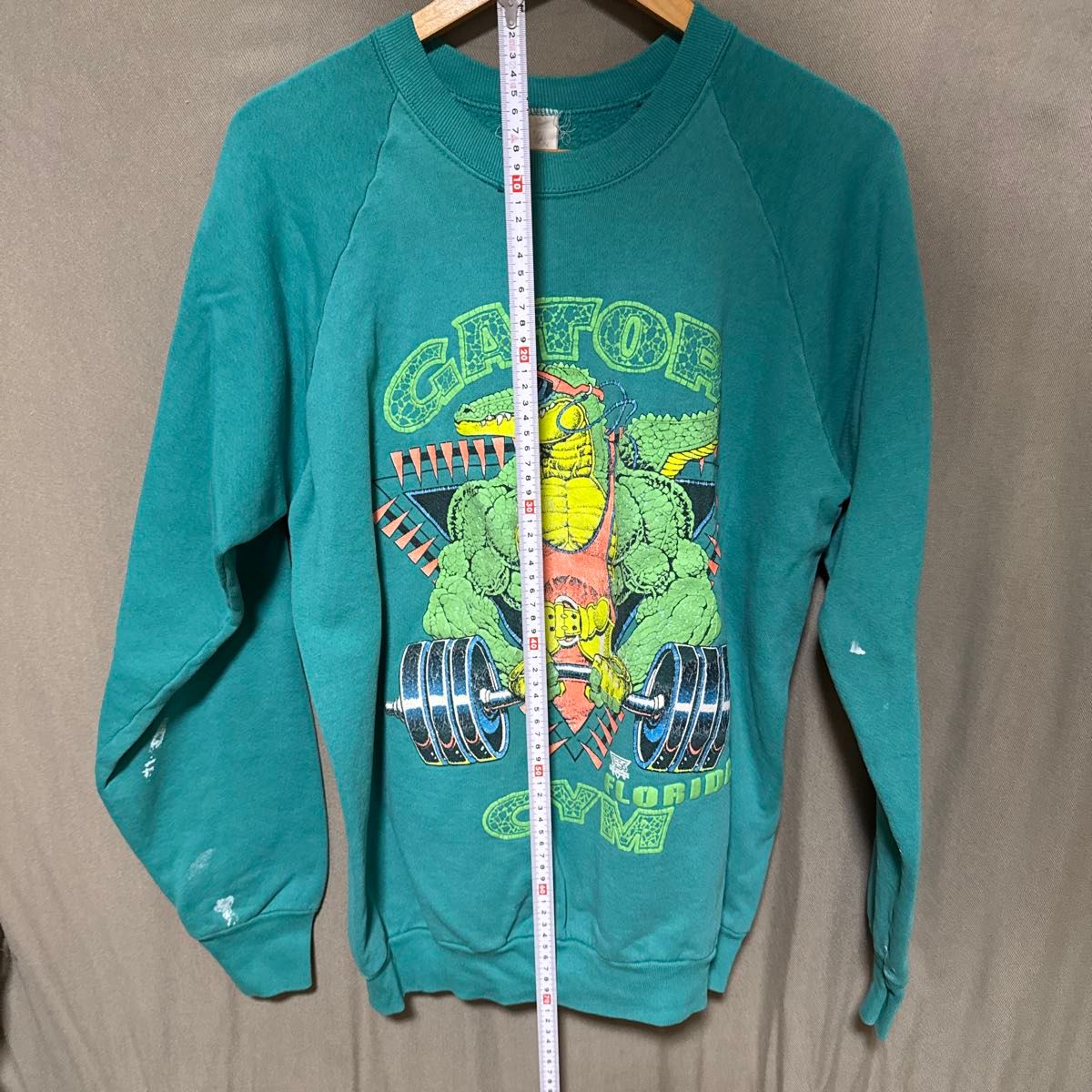 80s FRUIT OF THE LOOM ワニ キャラクター プリント スウェット 80s FRUIT OF THE LOOM ワニ キャラクター プリント スウェット