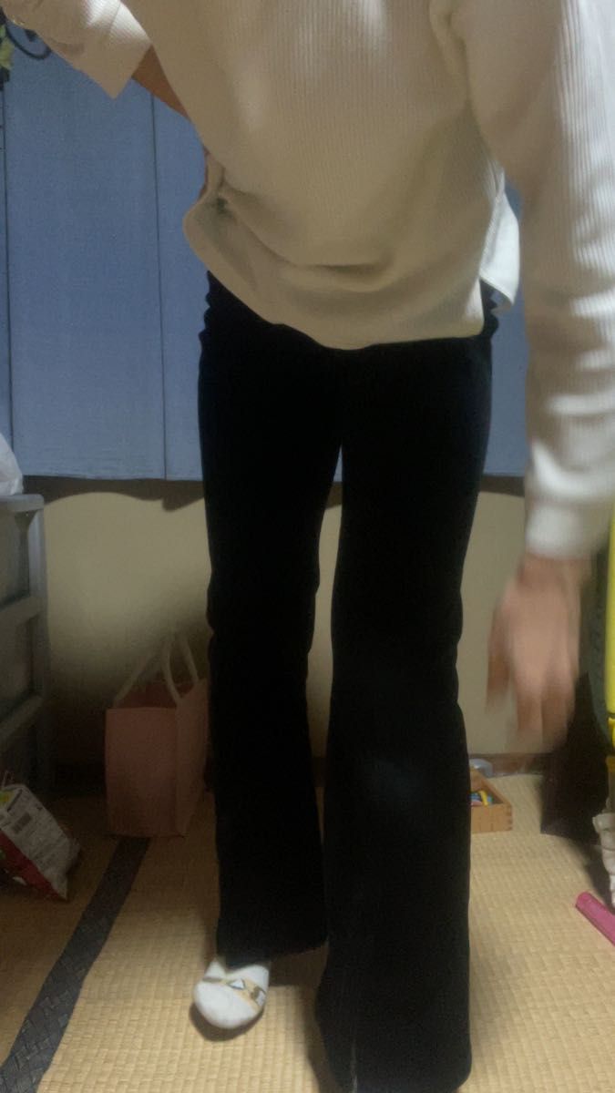 パンツ 古着 黒 ズボン 冬