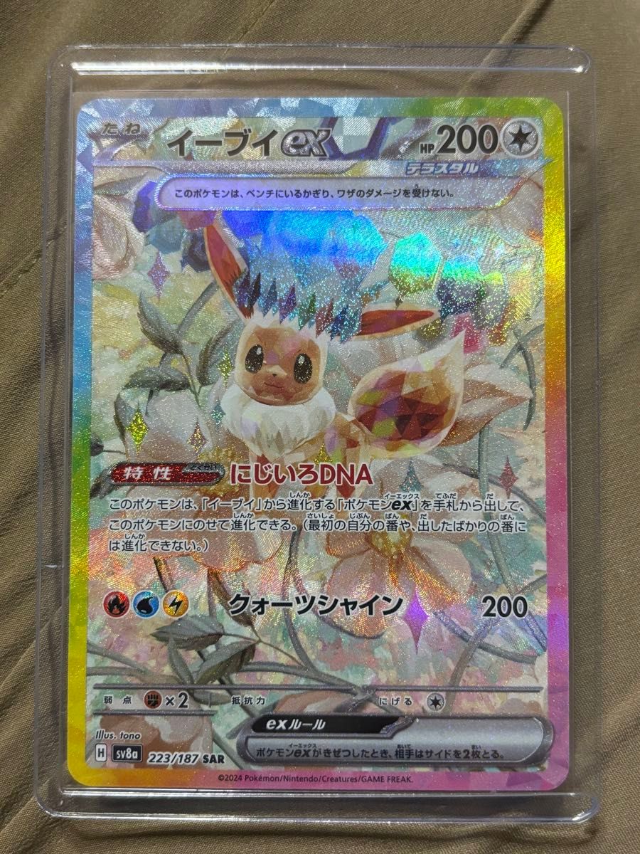 ポケモンカード イーブイex SAR テラスタルフェスex おまけつき ポケモンカード イーブイex SAR テラスタルフェスex おまけつき