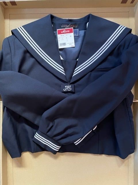 スクールパール カブリセーラー服 白3本線 冬服 185B 新品 スクールパール カブリセーラー服 白3本線 冬服 185B 新品