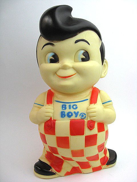 1960’s Bob’s BIGBOY ビッグボーイ ビンテージ 貯金箱 R付き アドバタイジング ハンバーガー レストラン ソフビ 企業物 アメリカ USA 所