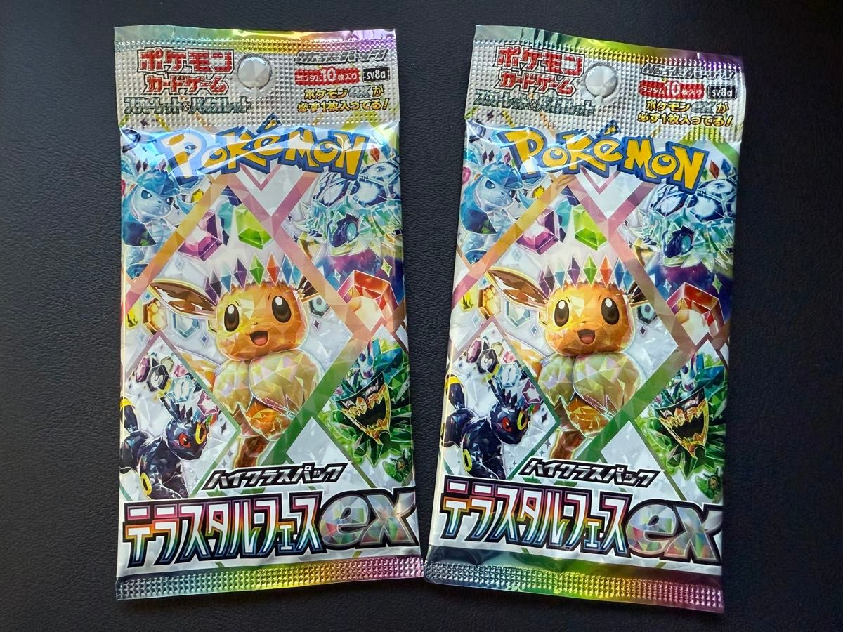 ポケモンカードゲーム テラスタルフェスex 新品未開封 2パック ポケモンカードゲーム テラスタルフェスex 新品未開封 2パック