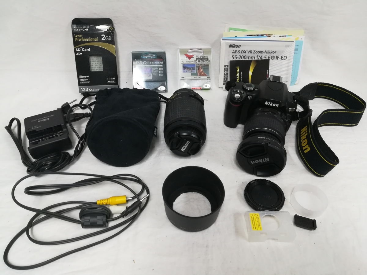 Nikon デジタル一眼レフカメラ D40X レンズキット ダブルズームキット AF-S DX ズームニッコール ニコン_画像2