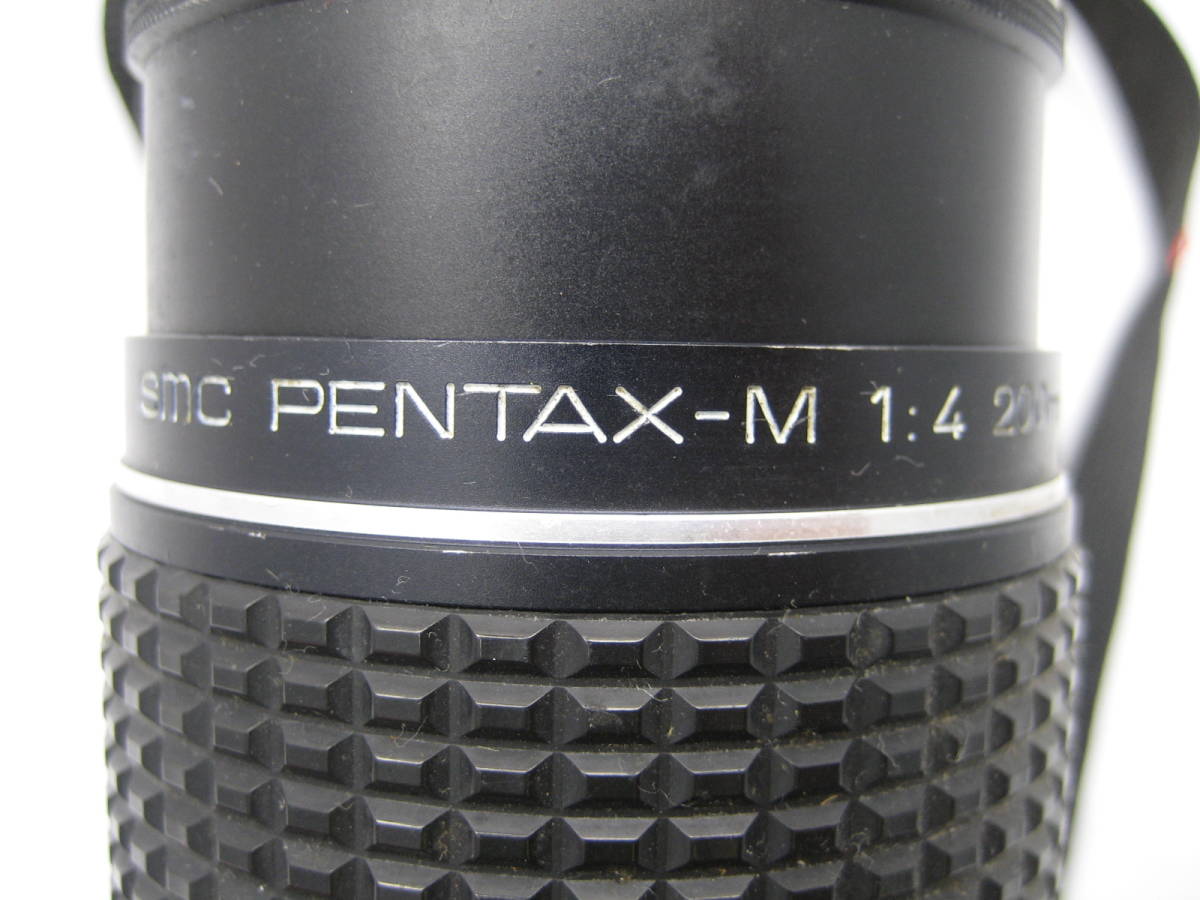 ASAHI PENTAX ペンタックス ME ボディ黒 smc PENTAX-M 1:4 200mm 現状品_画像3
