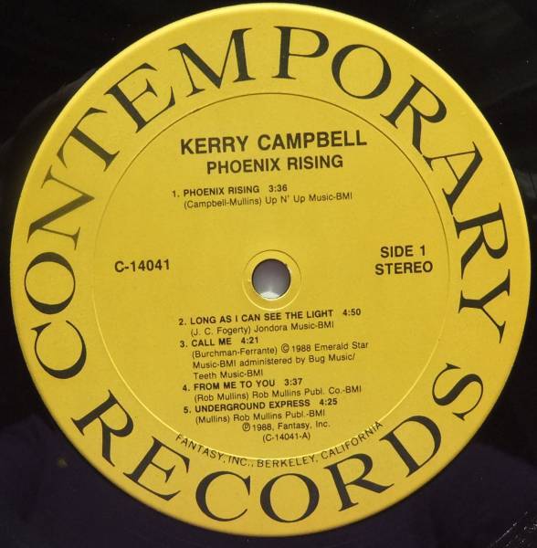 ◆ KERRY CAMPBELL / Phoenix Rising ◆ Contemporary C-14041 (promo) ◆_画像3