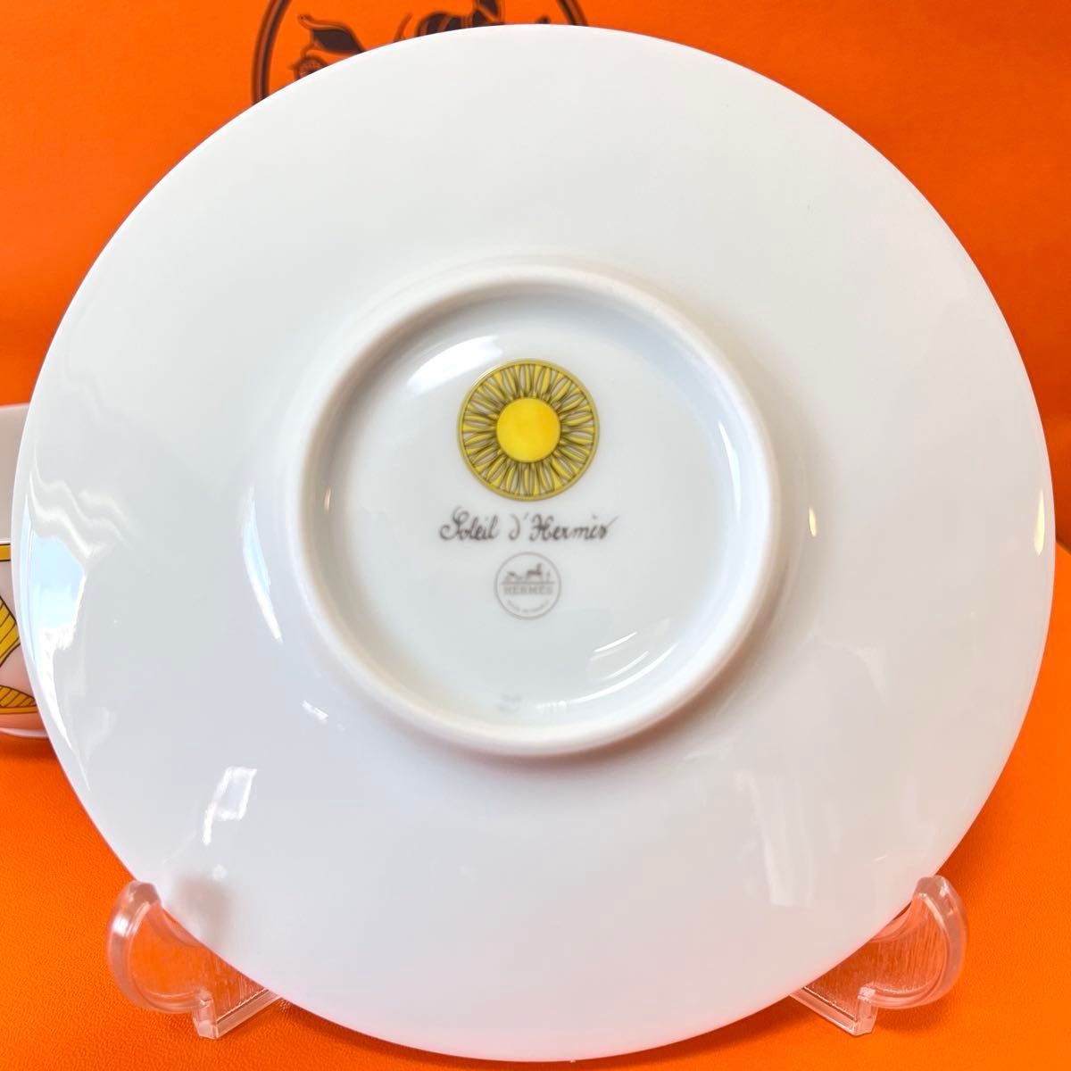 新品 2客セット】エルメス ソレイユ ドゥ エルメス ティーカップ 新品 2客セット】エルメス ソレイユ ドゥ エルメス ティーカップ
