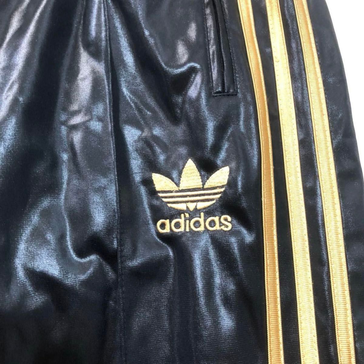 adidas アディダス CHILE62 セットアップ ジャージ M 黒×金 adidas アディダス CHILE62 セットアップ ジャージ M 黒×金