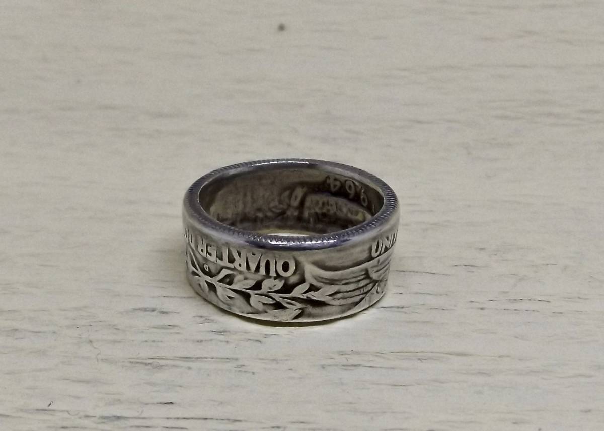 11 number size new goods unused ko Yinling g25 cent silver coin use (10531) free shipping genuine article. coin . work did handmade silver. ring 
