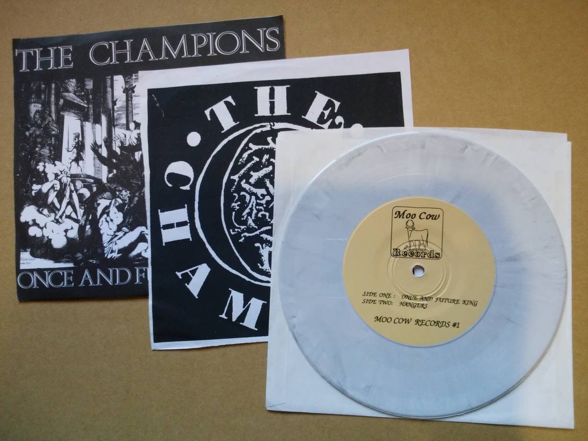THE CHAMPIONS/Once And Future King [7EP] 1994年 Moo Cow Records #1 カラービニール Vermont Hardcore/Drowningman_画像3