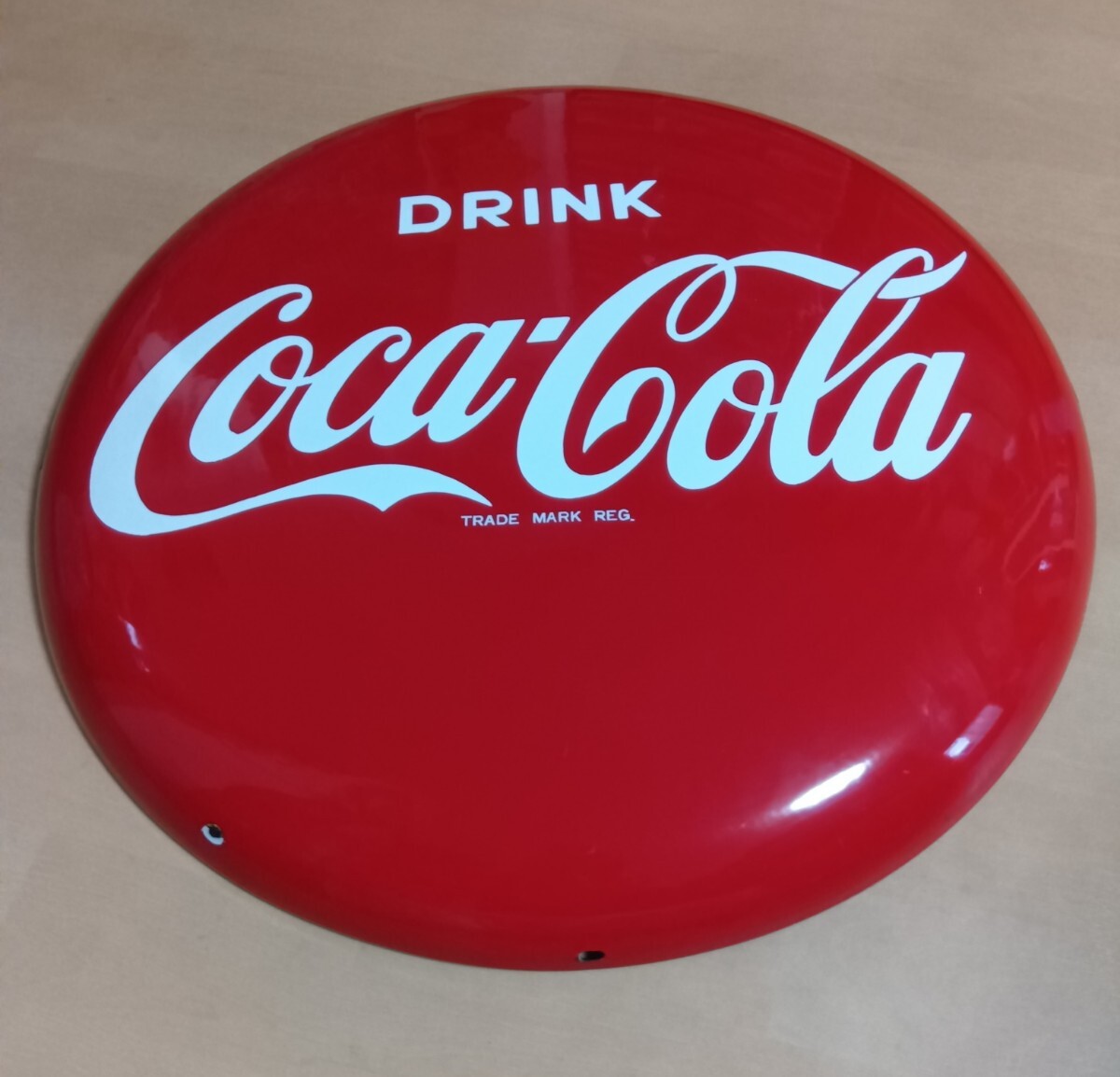 コカ・コーラ ホーロー看板 Coca-Cola 琺瑯丸看板 ボタンサイン コカ・コーラ ホーロー看板 Coca-Cola 琺瑯丸看板 ボタンサイン