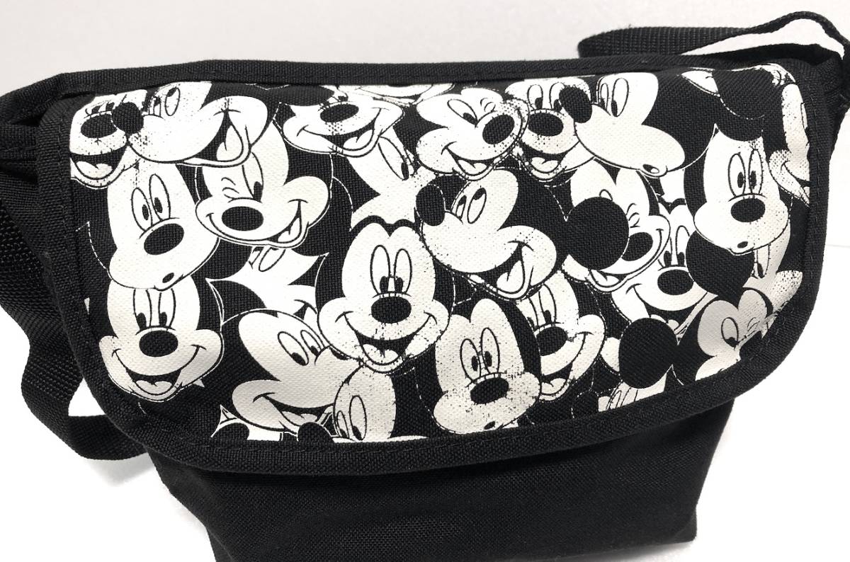  Manhattan Poe te-ji×DISNEY limitation messenger bag XS 3 Disney Mickey collaboration shoulder bag total pattern 