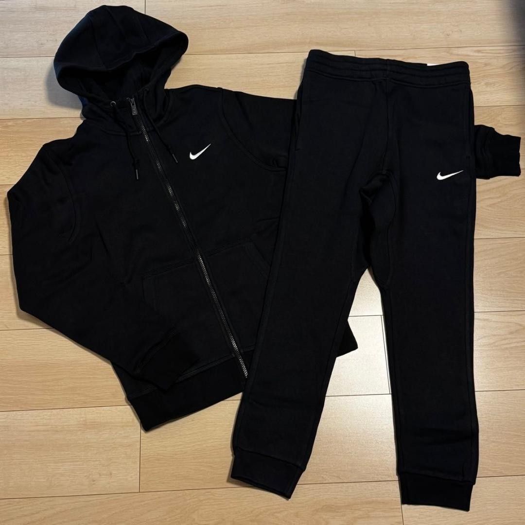 お歳暮ならオンライン セットアップ ナイキ NIKE 上下 黒 スウェットパンツ パーカー ナイキ