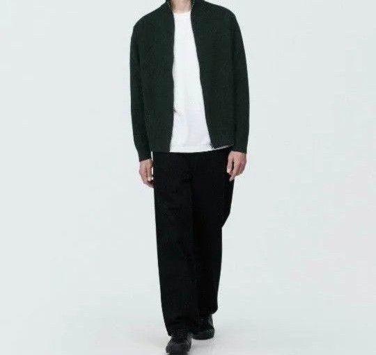 無印良品【 洗える畦編みフルジップカーディガン】春・秋・冬 無印良品【 洗える畦編みフルジップカーディガン】春・秋・冬