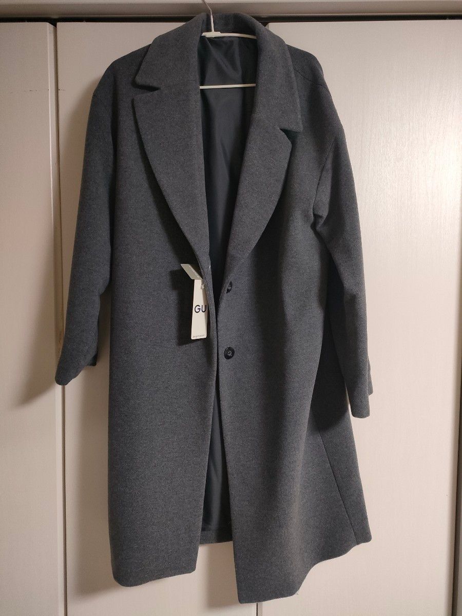 新品 GU ウールブレンド オーバーサイズ チェスターコート 新品 GU ウールブレンド オーバーサイズ チェスターコート