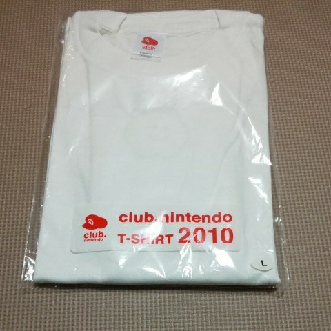  free shipping new goods unopened Club Nintendo 2010 T-shirt size L nintendo 