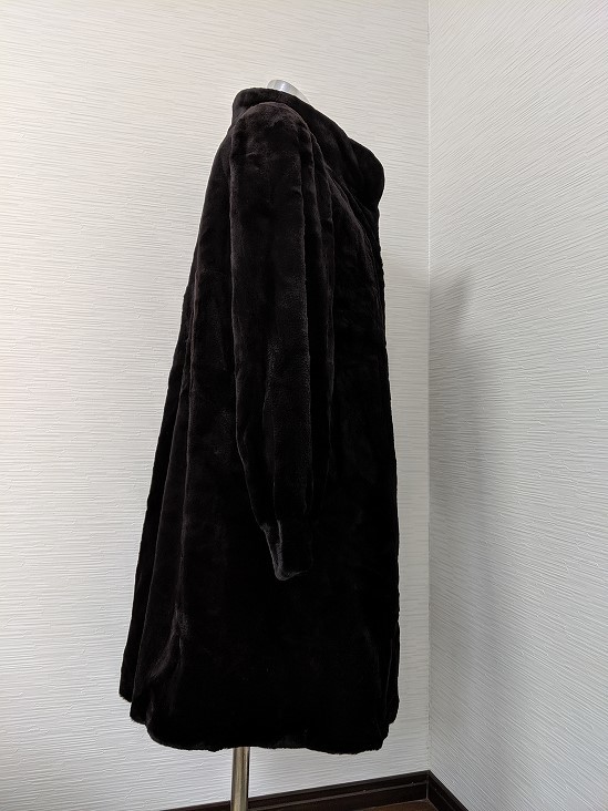 あ690 銀サガ SAGA シェアードミンク 着丈90㎝ ロングコート あ690 銀サガ SAGA シェアードミンク 着丈90㎝ ロングコート