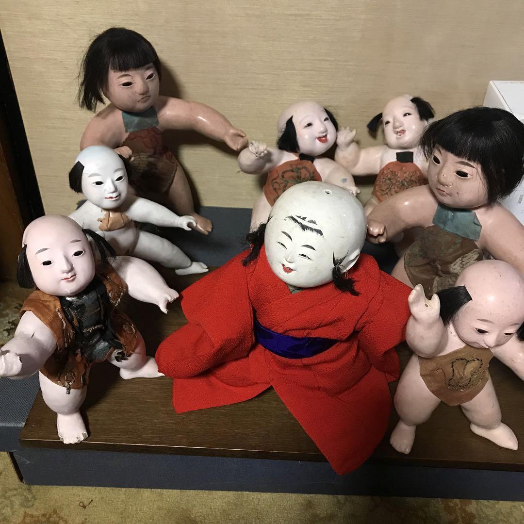 江戸唐子人形 8体まとめて ジャンクを含む 御所人形 良い表情 刺繍腹 江戸唐子人形 8体まとめて ジャンクを含む 御所人形 良い表情 刺繍腹