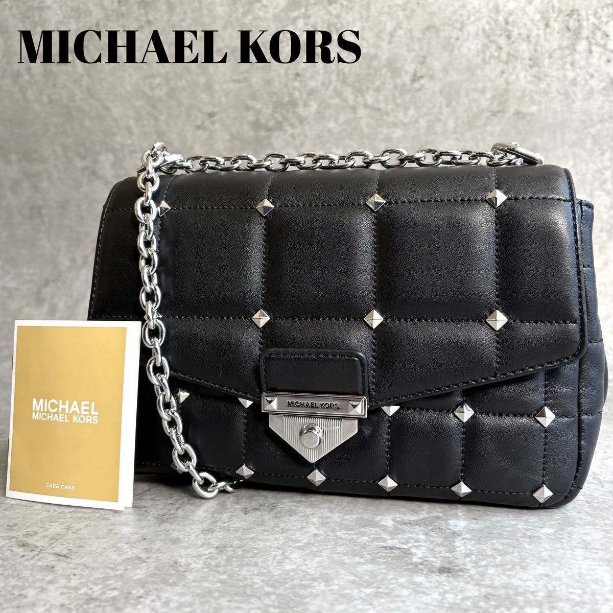 未使用級】MICHAEL KORS マイケルコース SOHO ショルダーバッグ 未使用級】MICHAEL KORS マイケルコース SOHO ショルダーバッグ