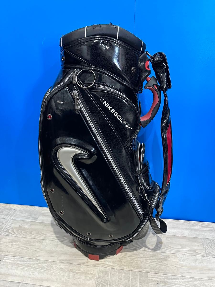 値下げ フード無 NIKE GOLF キャディバッグ ゴルフバッグ 黒 値下げ フード無 NIKE GOLF キャディバッグ ゴルフバッグ 黒