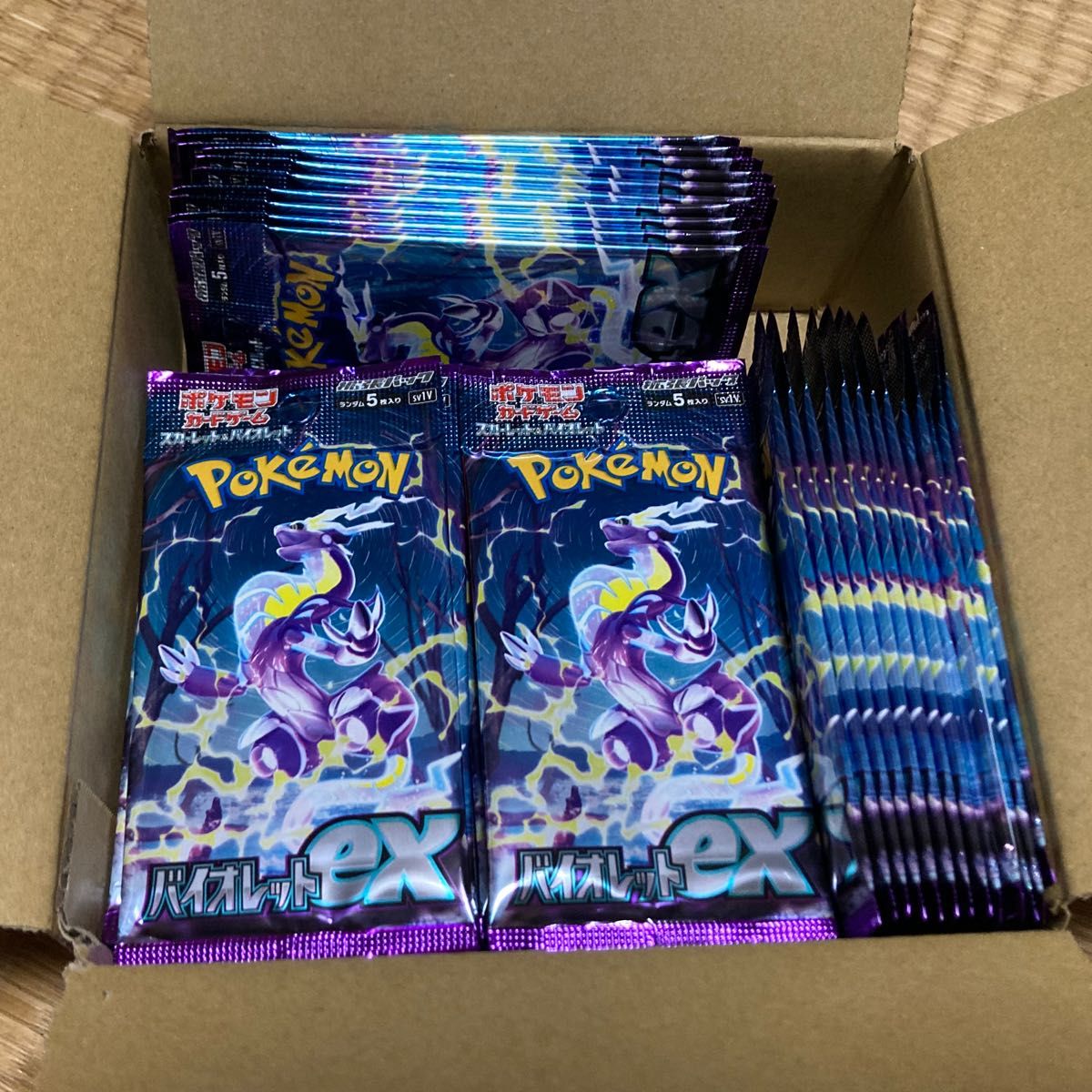 バイオレットex コライドン ミライドン パック 未開封 新品 箱無し パック バラパック 40パック